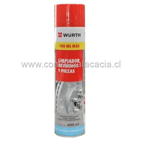spray limpiador de frenos wurth spray x600ml 0890108775