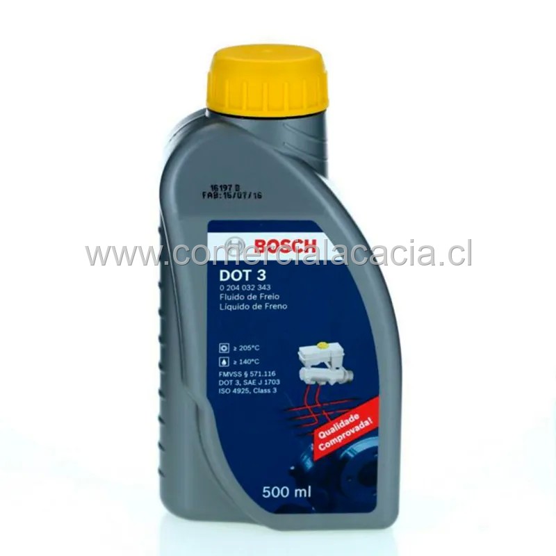 liquido de freno BOSCH dot3 x500ml 110204032343