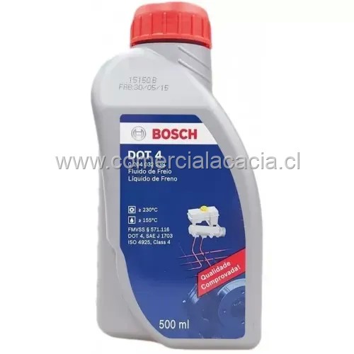 liquido de freno bosch dot4 x500ml 110204032339