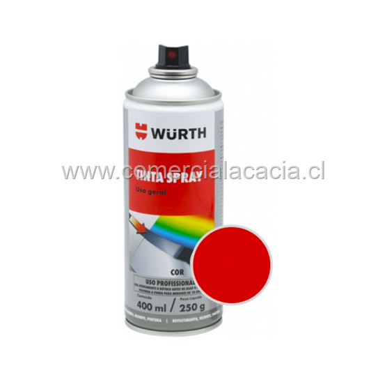 pintura spray roja WURTH